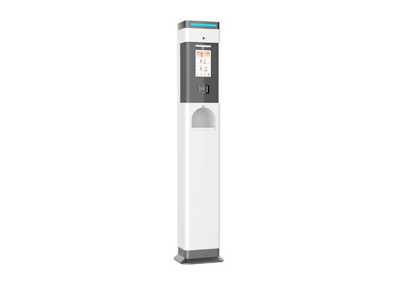 Airport Auto Thermal Scanner Alcohol Dispenser With Automatic Hand Disinfection