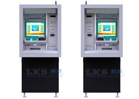 Wall Mounted Touch Screen ATM Kiosk machine With Cash / Coin Deposits