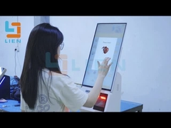 21.5인치 셀프 오더 머신, 열 프린터, QR 스캐너, 신용카드 리더