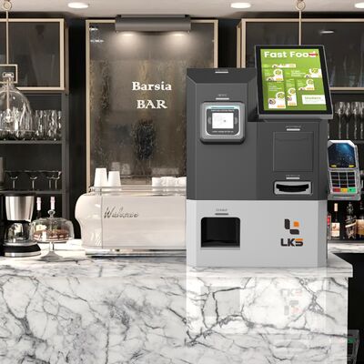 카드 분배기 바코드 스캐너와 함께 자율 서비스 키오스크 지원 1D 및 ID 카드 리더 자율 체크인 제공 옵션